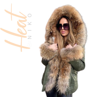 Foxy Parka - Available in Red, Green & Black