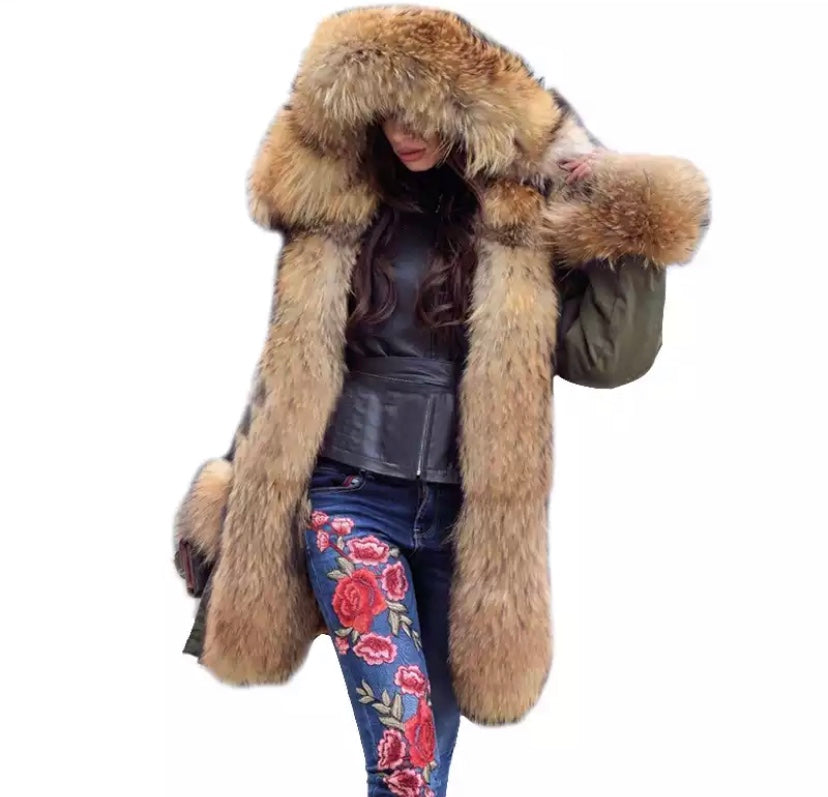 Foxy Parka - Available in Red, Green & Black