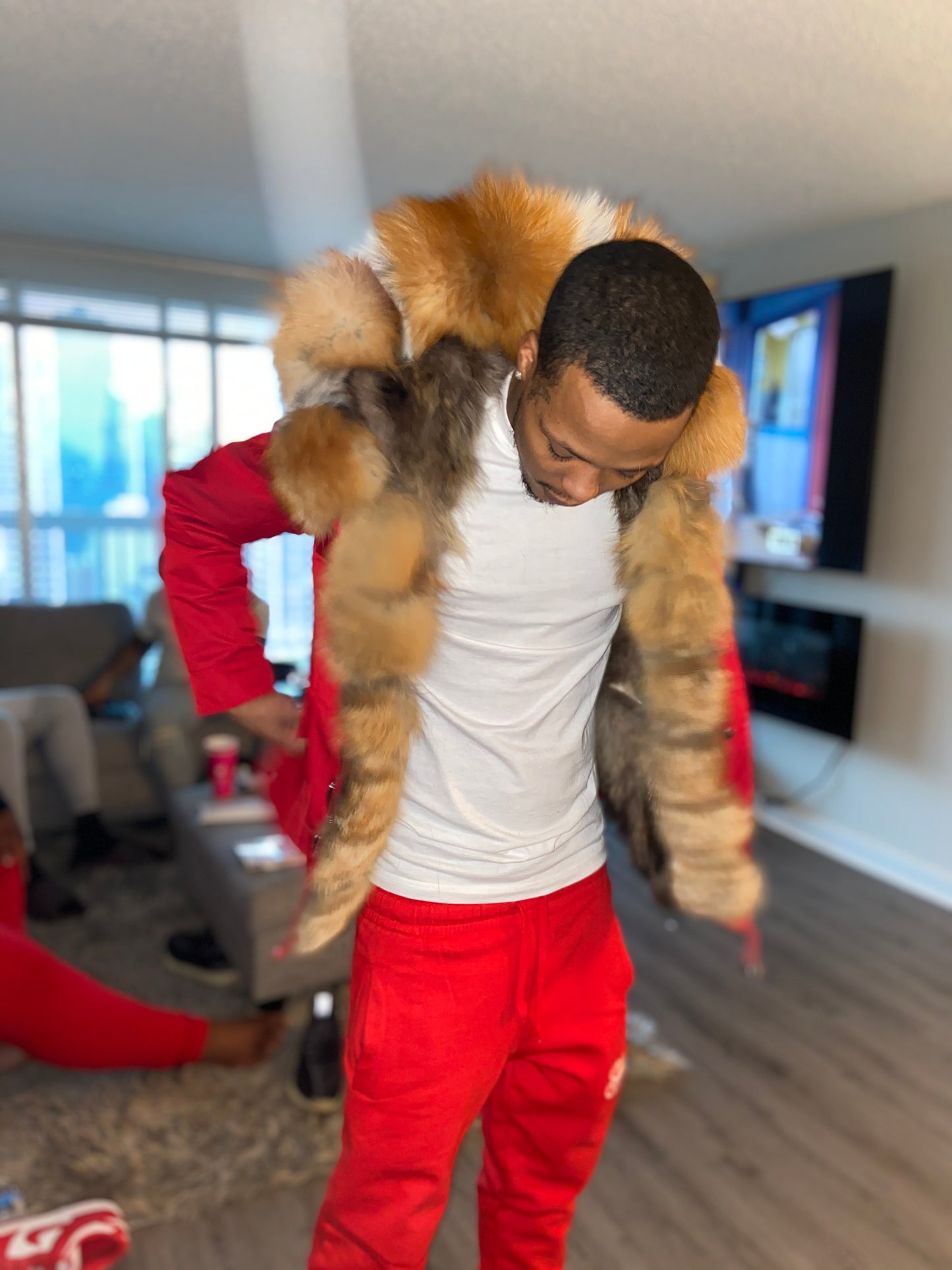 Fly Guy Parka - Available in Red & Black