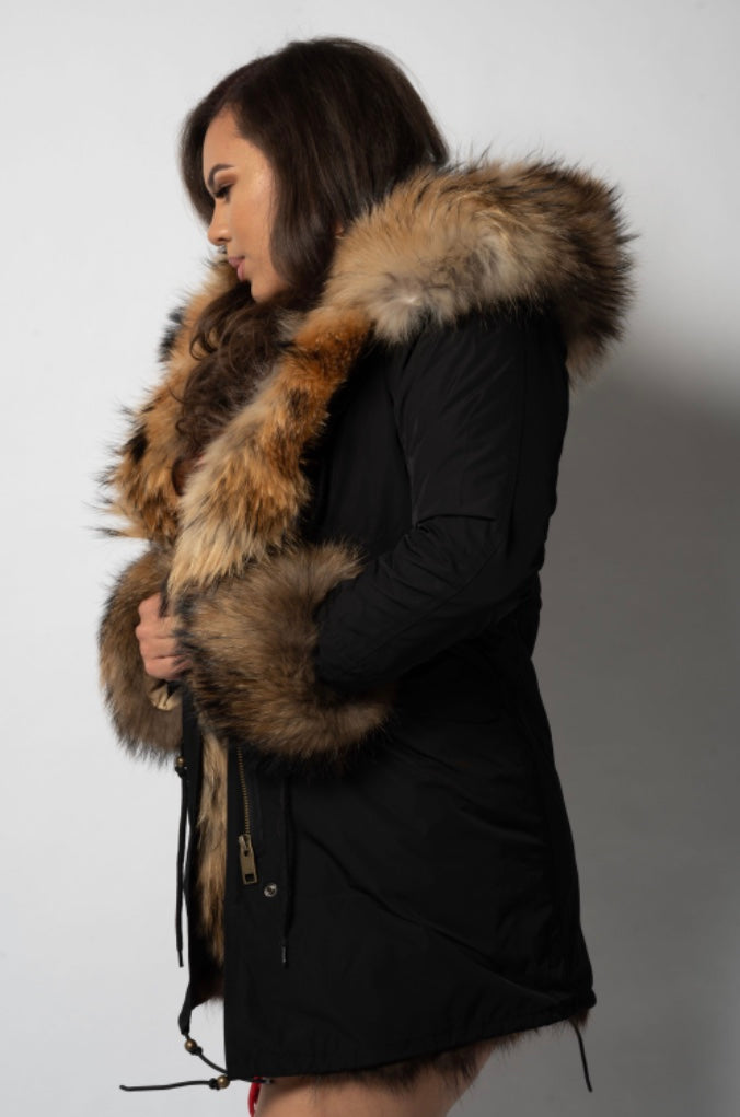 Foxy Parka - Available in Red, Green & Black