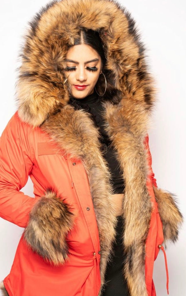Foxy Parka - Available in Red, Green & Black